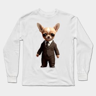 Chihuahua gentleman Long Sleeve T-Shirt